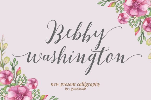 Bebby Washington Font Review for Handmade Products