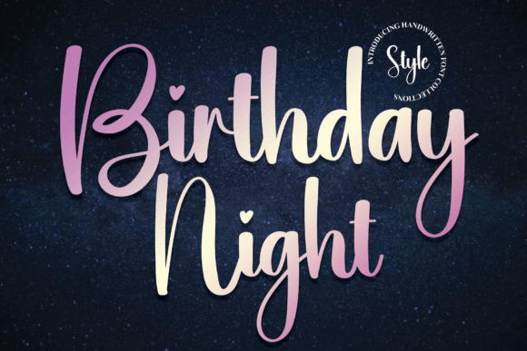 Birthday Night Font Review for Makers and Product Design