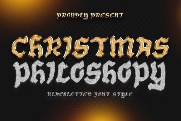 Christmas Philosophy: A Font for Elegant Publishing