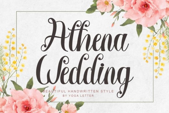 Creating Elegant Branding with Athena Wedding Font