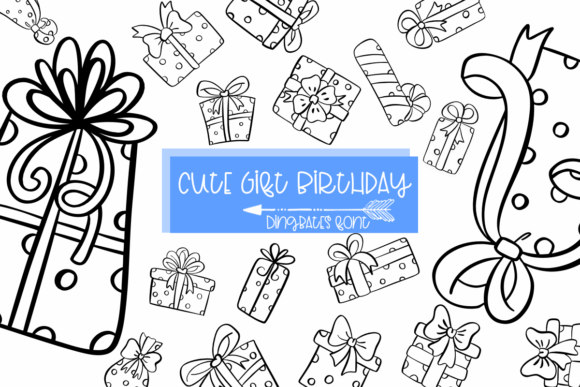 Cute Gift Birthday: A Charming Dingbats Font for Creative Projects