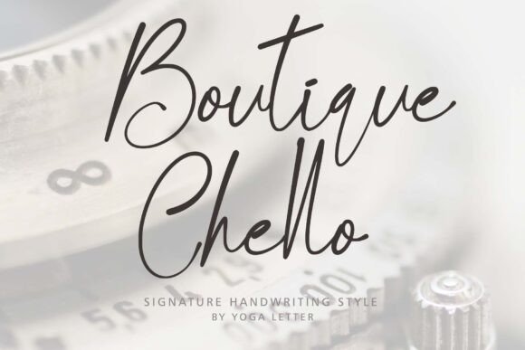 Discover the Elegance of Boutique Chello Font