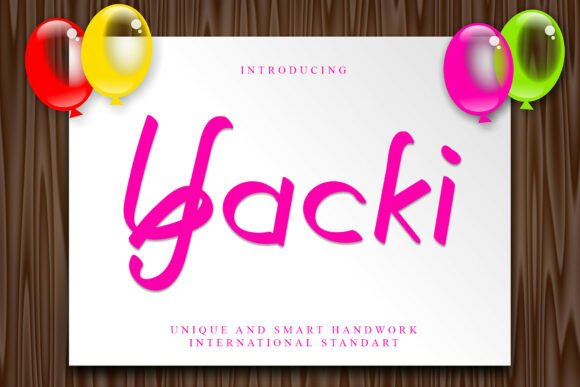 Discover the Elegance of Yacki: A Font for Makers