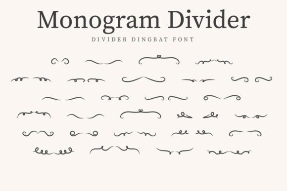 Enhance Your Brand with Monogram Divider Font