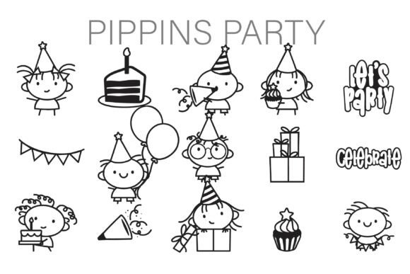 Enhance Your Brand with Pippins Party Dingbats Font