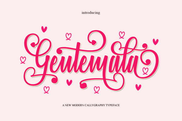Geutemala Font: Elegant Script for Creative Projects