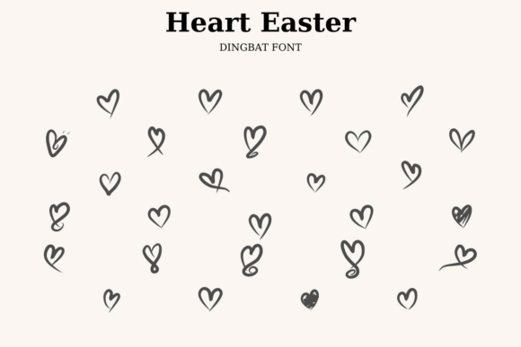 Heart Easter: Elevate Your Brand with a Beautiful Love Line Font