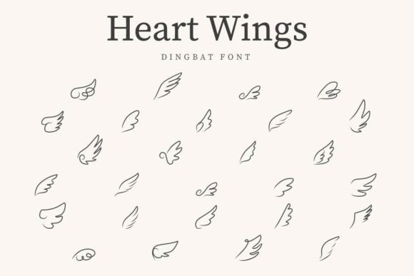 Heart Wings: A Font for Elegant and Creative Branding