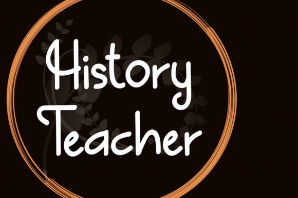 History Teacher: A Unique and Elegant Font for Creative Projects