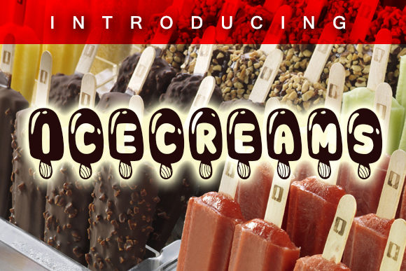 Icecreams: A Charming Font for Your Brand's Summer Glow