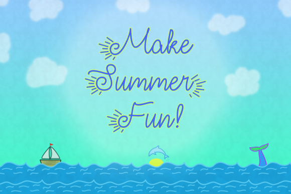 Make Summer Fun: A Charming Cursive Script Font