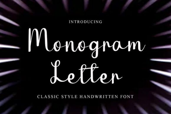 Monogram Letter: A Unique and Elegant Font for Web Design