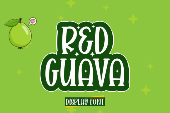 Red Guava Font: Playful Display Type for Crafts