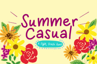 Summer Casual: A Handwritten Font for Creative Web Design