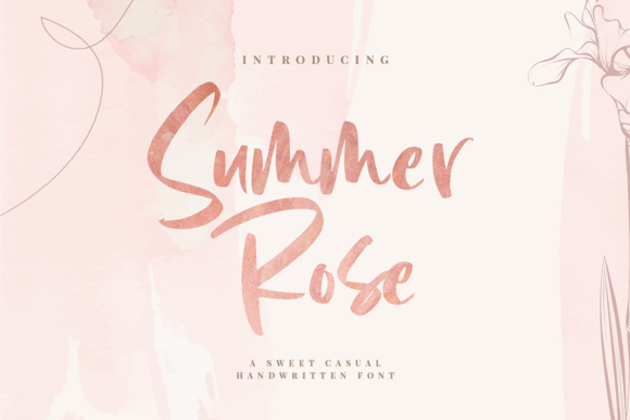 Summer Rose: A Versatile Handwritten Font for Creative Projects