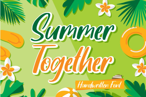 Summer Together: A Sweet and Colorful Handwritten Font