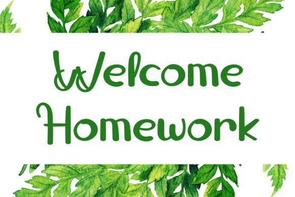 Welcome Homework: A Unique and Elegant Slab Serif Font