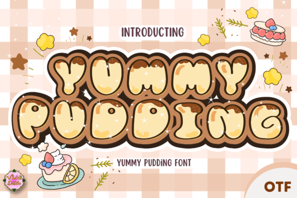 Yummy Pudding: A Delightful Script Font for Creative Projects